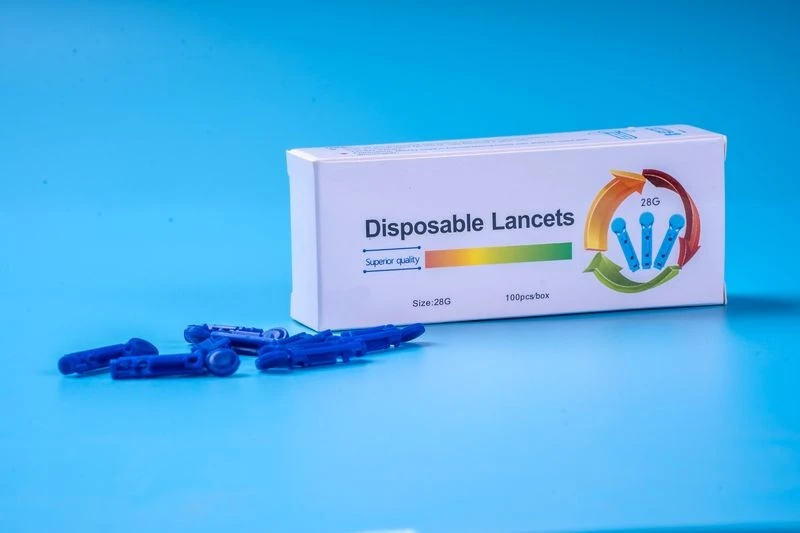 Disposable Glucose Lancet Plastic Hub Lancet factory