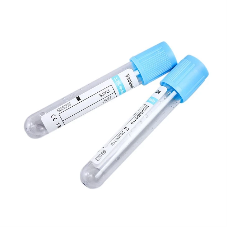 Sodium Citrate 9:1 Blue Top Blood Collection Tube